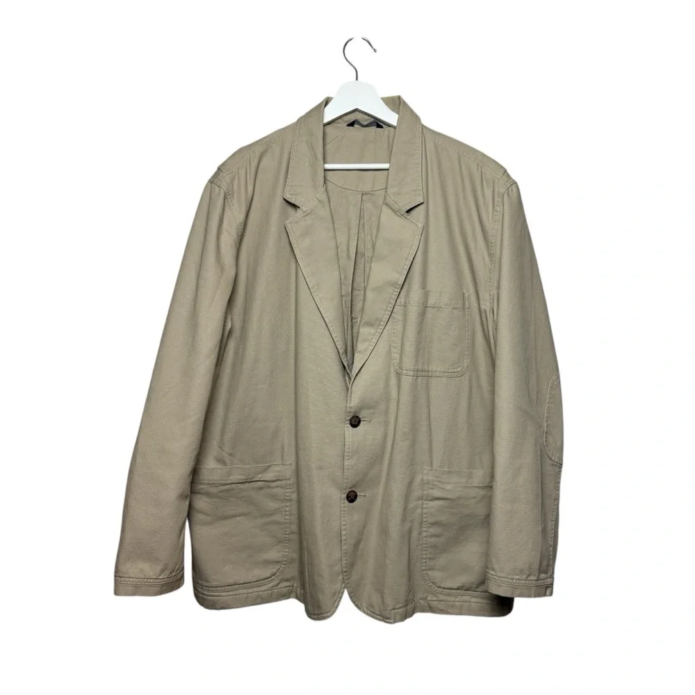 Duluth Trading Mens Fire Hose Presentation Jacket XL Khaki Blazer Tradesman Hunt